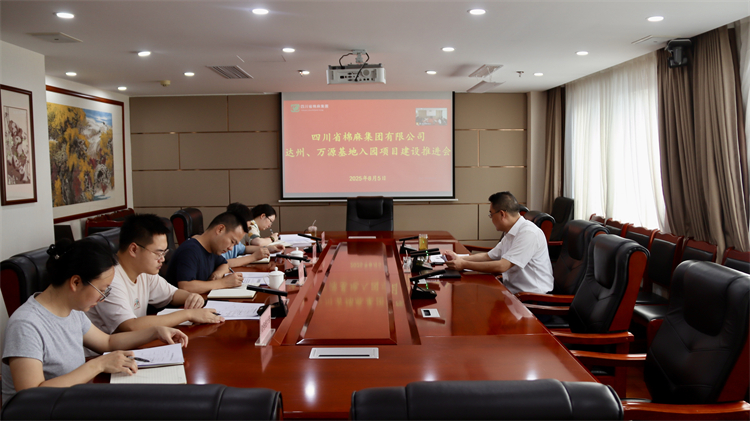 集团公司召开达州、万源基地入园项目建设推进会